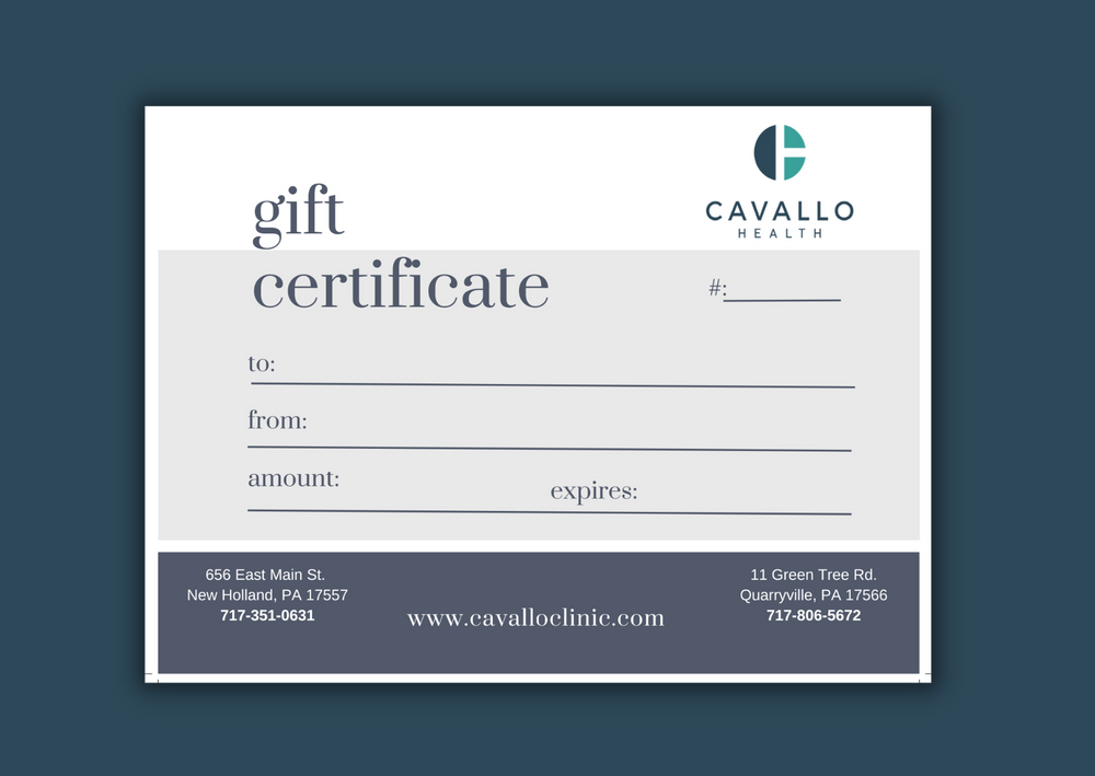 Cavallo Health In Office Gift Card